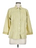 J.Jill Yellow Green 3/4 Sleeve Button-Down Shirt Size M (estimated) - photo 1