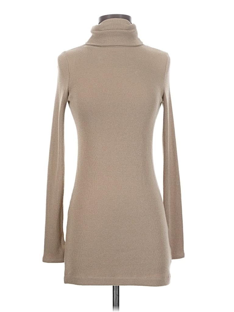 Pre-owned Enza Costa Casual Dress In Tan
