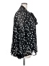 Lane Bryant 100% Polyester Polka Dots Black Long Sleeve Blouse Size 18 - photo 4