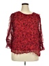 Cato 100% Polyester Red 3/4 Sleeve Blouse Size 18 - photo 1