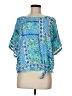 Assorted Brands Blue Short Sleeve Blouse Size M (estimated) - photo 1