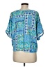 Assorted Brands Blue Short Sleeve Blouse Size M (estimated) - photo 2