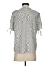 Ivanka Trump 100% Polyester Polka Dots Silver Gray Short Sleeve Blouse Size S - photo 2