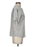 Ivanka Trump 100% Polyester Polka Dots Silver Gray Short Sleeve Blouse Size S - photo 4