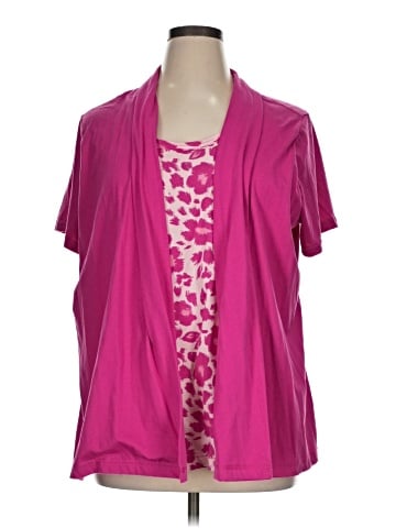 Basic Editions Short Sleeve Blouse (view 1)
