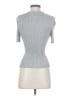 H&M Silver Short Sleeve Turtleneck Size S - photo 2