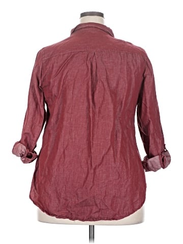 Cato 3/4 Sleeve Button-Down Shirt (view 2)