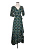 Silk & Salt 100% Viscose Teal Kimono Size S - photo 1