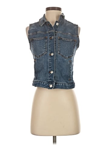 J.Crew Factory Store Denim Vest (view 1)