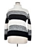 Basic Editions Stripes White Turtleneck Sweater Size 2X - photo 1