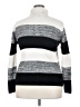 Basic Editions Stripes White Turtleneck Sweater Size 2X - photo 2