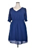 Octavia Solid Blue Casual Dress Size XXL - photo 1