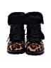 J.Crew Animal Print Black Tan Ankle Boots Size 7 - photo 2