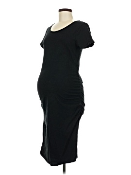 black maternity cocktail dress Pretty Perfect | Black Maternity Bardot-Neck Maxi Dress