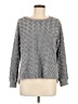 Knapp Studio Chevron-herringbone Gray Pullover Sweater Size M - photo 1