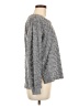 Knapp Studio Chevron-herringbone Gray Pullover Sweater Size M - photo 4