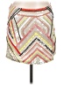 Parker 100% Polyester Graphic Ivory Casual Skirt Size 10 - photo 1