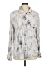 Sanctuary 100% Lyocell Tie-dye Gray Long Sleeve Button-Down Shirt Size M - photo 1