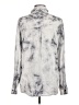 Sanctuary 100% Lyocell Tie-dye Gray Long Sleeve Button-Down Shirt Size M - photo 2