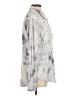 Sanctuary 100% Lyocell Tie-dye Gray Long Sleeve Button-Down Shirt Size M - photo 4