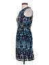 Japna 100% Polyester Print Blue Cocktail Dress Size S - photo 5
