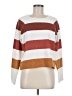 Pinque Stripes White Pullover Sweater Size M - photo 1