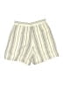 Lee Mathews 100% Linen Stripes Ivory Shorts Size 0 - photo 2