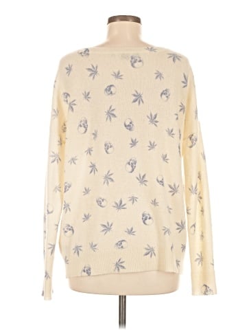 Skull Cashmere Pullover Sweater (view 2)