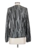 Alfani Silver Long Sleeve Blouse Size S - photo 2
