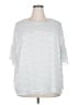 Ava & Viv 100% Polyester Silver Blue 3/4 Sleeve Blouse Size 2X - photo 1