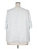 Ava & Viv 100% Polyester Silver Blue 3/4 Sleeve Blouse Size 2X - photo 2