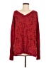 Athleta Paisley Red Pullover Sweater Size M - photo 1