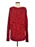Athleta Paisley Red Pullover Sweater Size M - photo 2