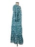 Assorted Brands 100% Polyester Paisley Teal Casual Dress Size S - photo 4