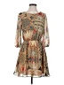 Love 21 100% Polyester Paisley Tan Cocktail Dress Size XS - photo 1
