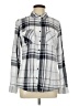 Maurices Plaid Gray Long Sleeve Button-Down Shirt Size L - photo 1