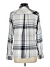Maurices Plaid Gray Long Sleeve Button-Down Shirt Size L - photo 2