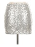 Unbranded Metallic Silver Formal Skirt Size M - photo 2