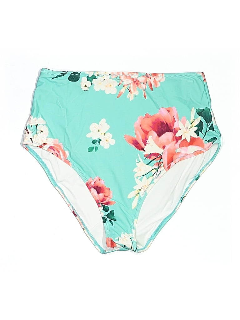 Pre-owned Cupshe Swimsuit Bottoms In Teal