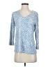 Chico's Blue 3/4 Sleeve Top Size Sm (0) - photo 1