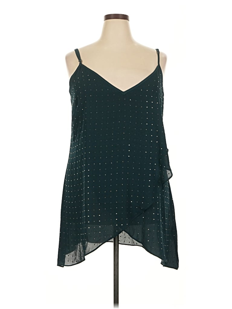Pre-owned City Chic Sleeveless Blouse In Teal