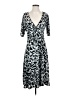 Chico's Animal Print Gray Casual Dress Size Sm (0) - photo 1
