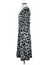 Chico's Animal Print Gray Casual Dress Size Sm (0) - photo 5