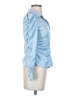 Shein Blue Long Sleeve Blouse Size S - photo 4