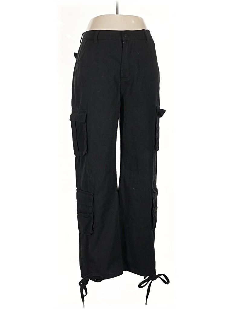 Pre-owned Unbranded Cargo Pants In Black