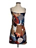 En Saison 100% Polyester Graphic Brown Cocktail Dress Size XS - photo 1