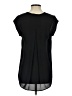 Les Serein 100% Polyester Black Short Sleeve Blouse Size S - photo 2