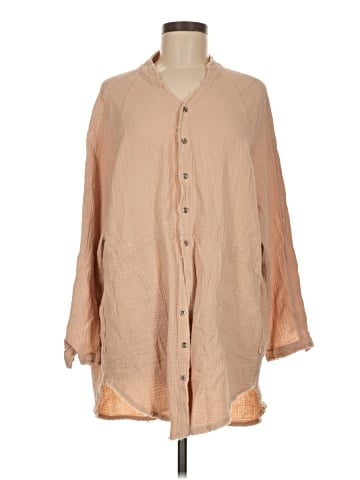 Flawless 3/4 Sleeve Button-Down Shirt (view 1)