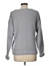 Unbranded 100% Polyester Solid Gray Pullover Sweater Size L - photo 2
