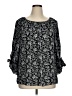 Max Studio 100% Polyester Black 3/4 Sleeve Blouse Size 0X (estimated) - photo 1
